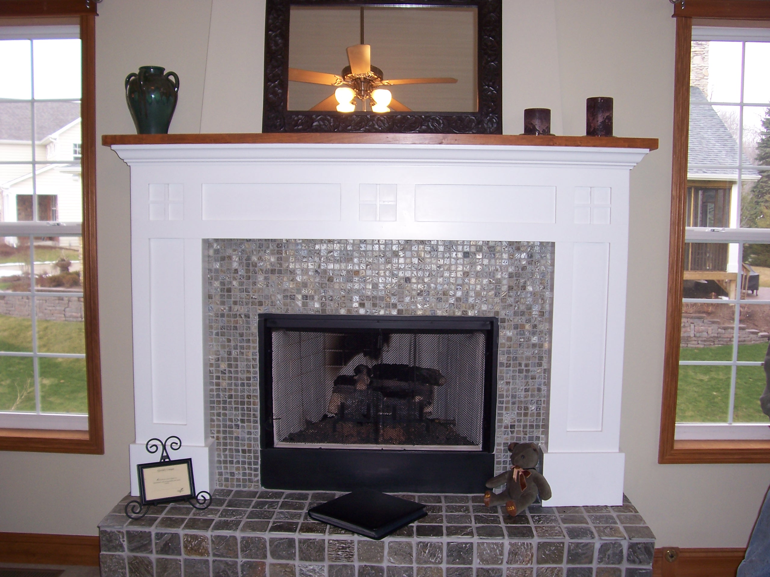 Custom fireplace mantel and surround project